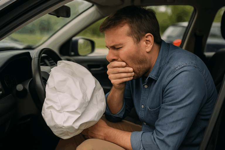 nausea after car accident